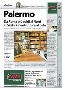 la Repubblica Palermo - 7 Febbraio 2019