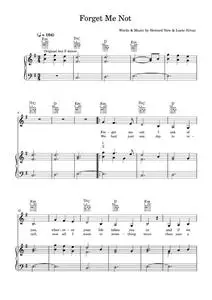 Forget me not - Lucie Silvas (Piano-Vocal-Guitar (Piano Accompaniment))