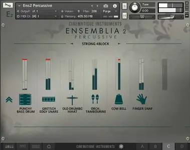 Cinematique Instruments Ensemblia 2 Percussive KONTAKT