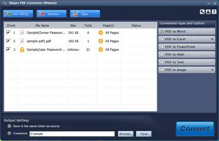 Simpo PDF Converter Ultimate 1.2.0.0