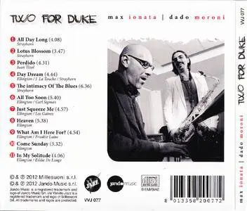 Max Ionata & Dado Moroni - Two for Duke (2012) { {Jando Music VVJ 077}