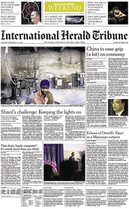 International Herald Tribune Asia from Saturday, 25. May 2013