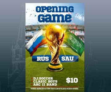 WorldCup Opening Match Flyer Poster