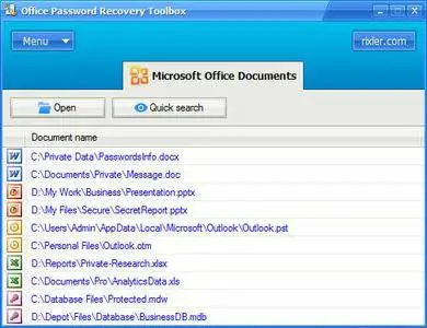 Rixler Software Office Password Recovery Toolbox 4.1 Build 4.1.0.1