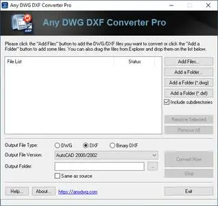 Any DWG DXF Converter Pro 2023.0