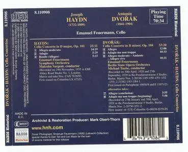 Emanuel Feuermann - Haydn, Dvorak: Cello Concertos (2000)