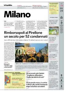 la Repubblica Milano - 19 Gennaio 2019