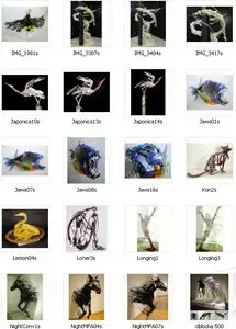 Sculptures made of recycled by Sayaka Kajita Ganz