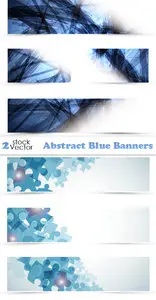 Vectors - Abstract Blue Banners