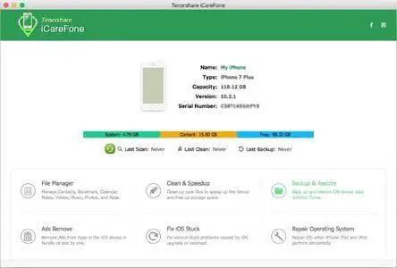 Tenorshare iCareFone 4.0.0.0 Mac OS X