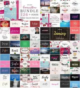 126 in 1 Fonts Bundle