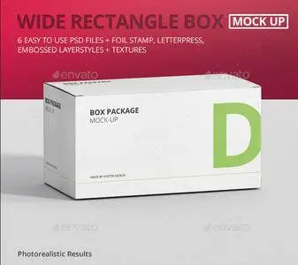 GraphicRiver - Package Box Mock-Up - Wide Rectangle