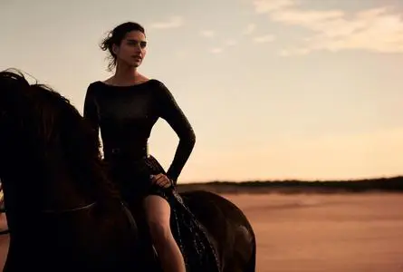 Saffron Vadher by Boo George for Harper's Bazar UK March 2022