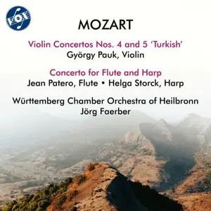 Wurttemberg Chamber Orchestra of Heilbronn, Jörg Faerber - Mozart: Violin Concertos Nos. 4-5 & Concerto for Flute & Harp (2025)