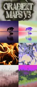 55 Gradient Maps (GRD) for Photoshop