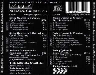 The Kontra Quartet - Carl Nielsen: Four String Quartets; String Quintet (1991)