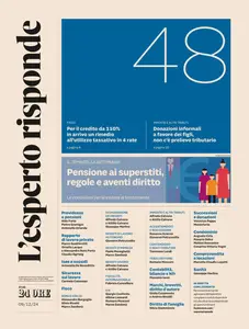 Il Sole 24 Ore L'Esperto Risponde - 9 Dicembre 2024