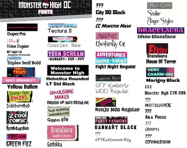 Monster Fonts Pack - 42 Fonts