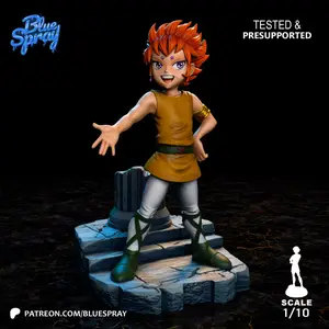 Blue Spray  Kiki  3D Model