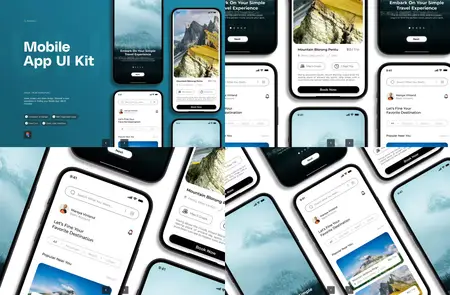 EE - Our Vacation - Mobile App UI Kit UW4LVP7