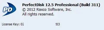 Raxco PerfectDisk Professional 12.5 Build 311