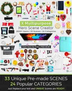 CreativeMarket - X Multipurpose Hero Scene Creator
