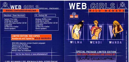 Milo Manara - WEB Girls - Special Package - Limited Edition - CD