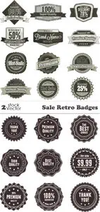 Vectors - Sale Retro Badges