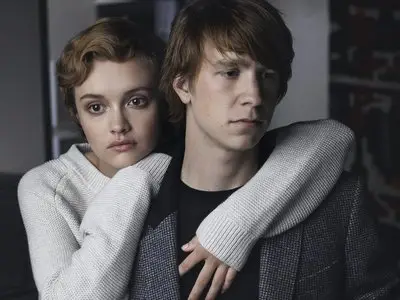 Olivia Cooke and Thomas Mann by Alisha Goldstein for Yahoo! Style