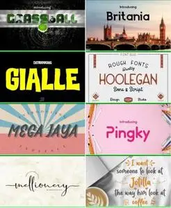 Fonts Bundle Vol.65 2018