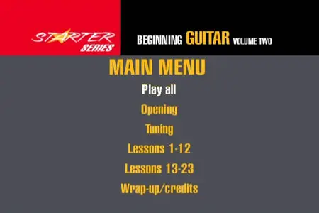 Starter Series - Beginning Guitar Vol. 2