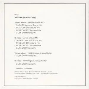 Ultravox - Vienna (1980) [2020, DVD-Audio]