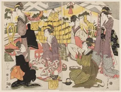 Ukiyo-e painters: The Art of Chokosai Eisho