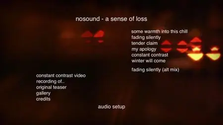 Nosound - A Sense Of Loss (2009) [CD+DVD] {Kscope}