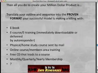 Info Renegades Information Marketing System