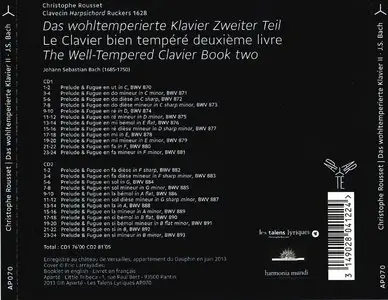 Christophe Rousset - Das Wohltemperierte Klavier II - J.S. Bach (2013) [2CD] {Aparte}