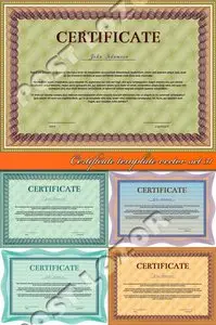 Certificate template vector set 31