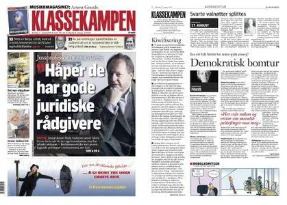 Klassekampen – 27. august 2018