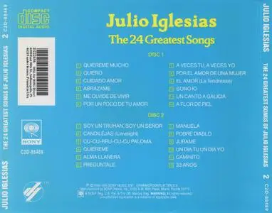 Julio Iglesias - The 24 Greatest Songs Of Julio Iglesias (1995)