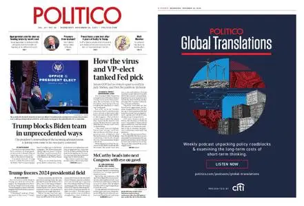 Politico – November 18, 2020