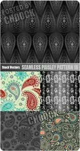 Seamless paisley pattern 18 - Stock Vector