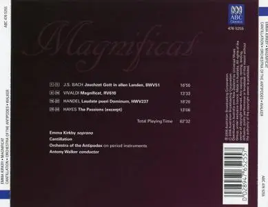 Emma Kirkby, Antony Walker, Cantillation, Orchestra of the Antipodes - Magnificat: Bach, Vivaldi, Handel, Hayes (2006)