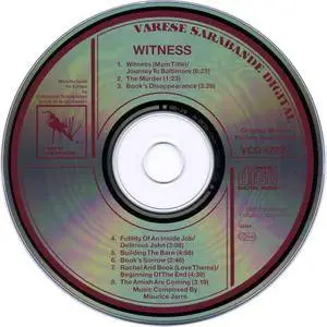 Maurice Jarre - Witness: Original Motion Picture Soundtrack (1985) Reissue 1990