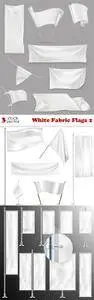 Vectors - White Fabric Flags 2