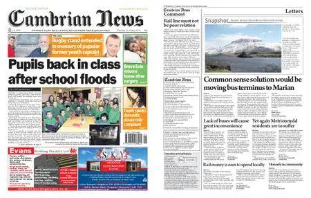 Cambrian News Arfon & Dwyfor – 12 January 2018