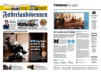 Fædrelandsvennen – 23. april 2019