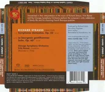 Richard Strauss - Symphonia Domestica/Le bourgeois gentilhomme (Fritz Reiner) [2007] (Redbook Layer Hybrid SACD rip)