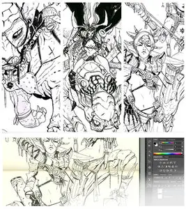 Creating concepts and illustrations in Pen and Ink by Marco Nelor
