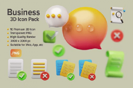 Business 3D Icons 9ZPZGE2