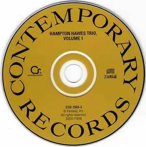 Hampton Hawes Trio - Volume 1 (1955) {2000 20bit K2 Super Coding}